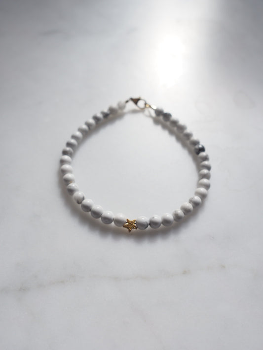 Howlite Keepsake Bracelet