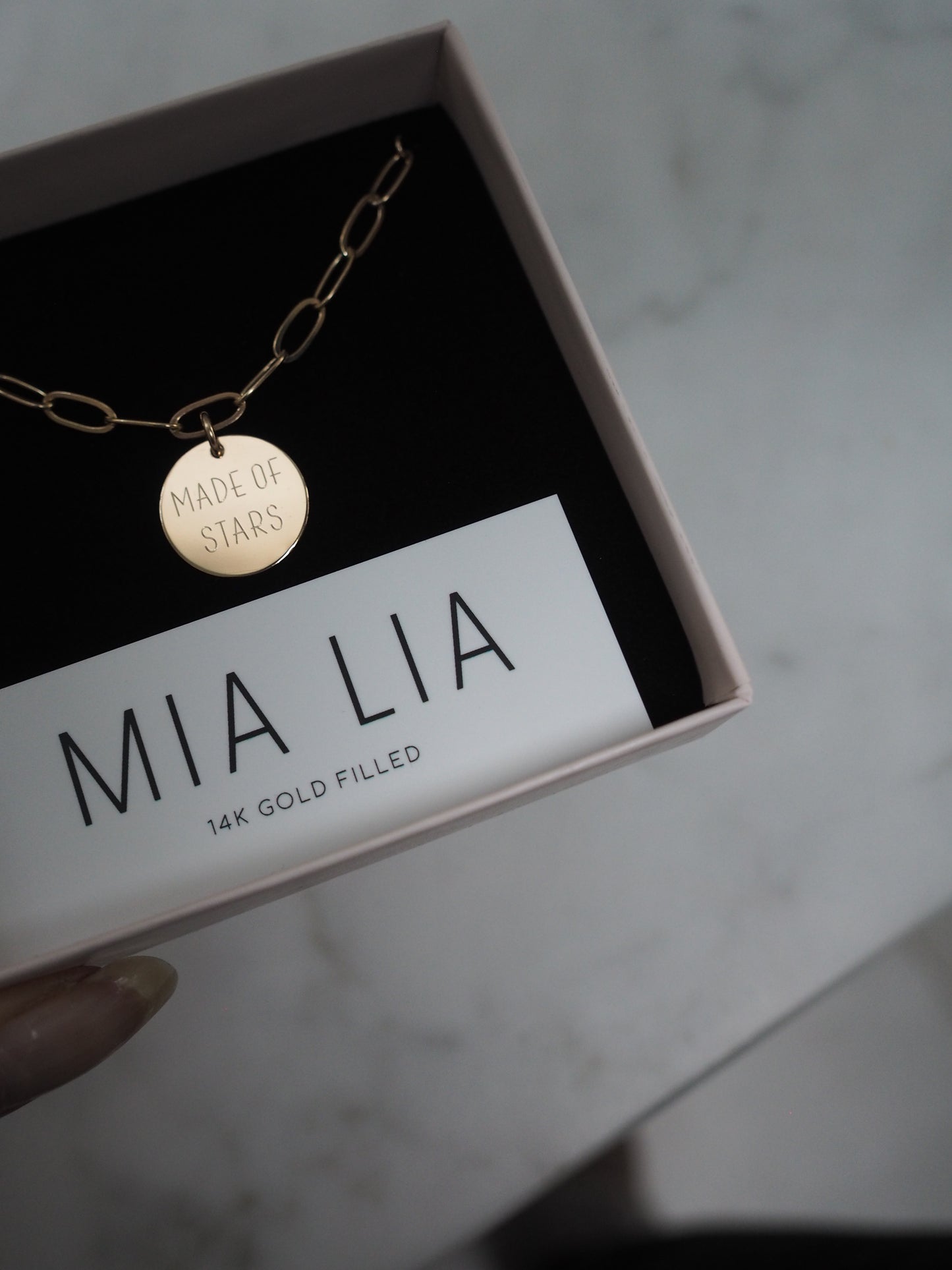 Engraved Personalised Disc Necklace