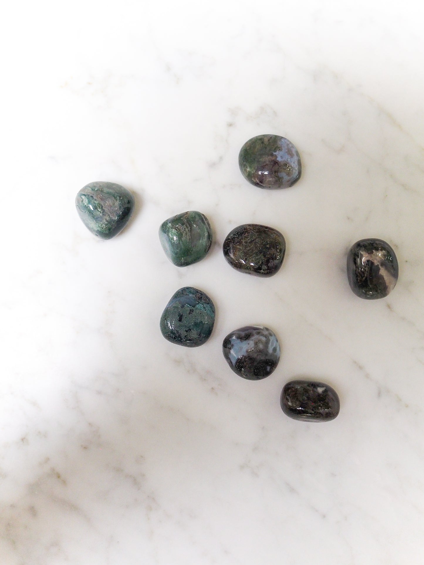 moss agate | attracts abundance - birthing crystal