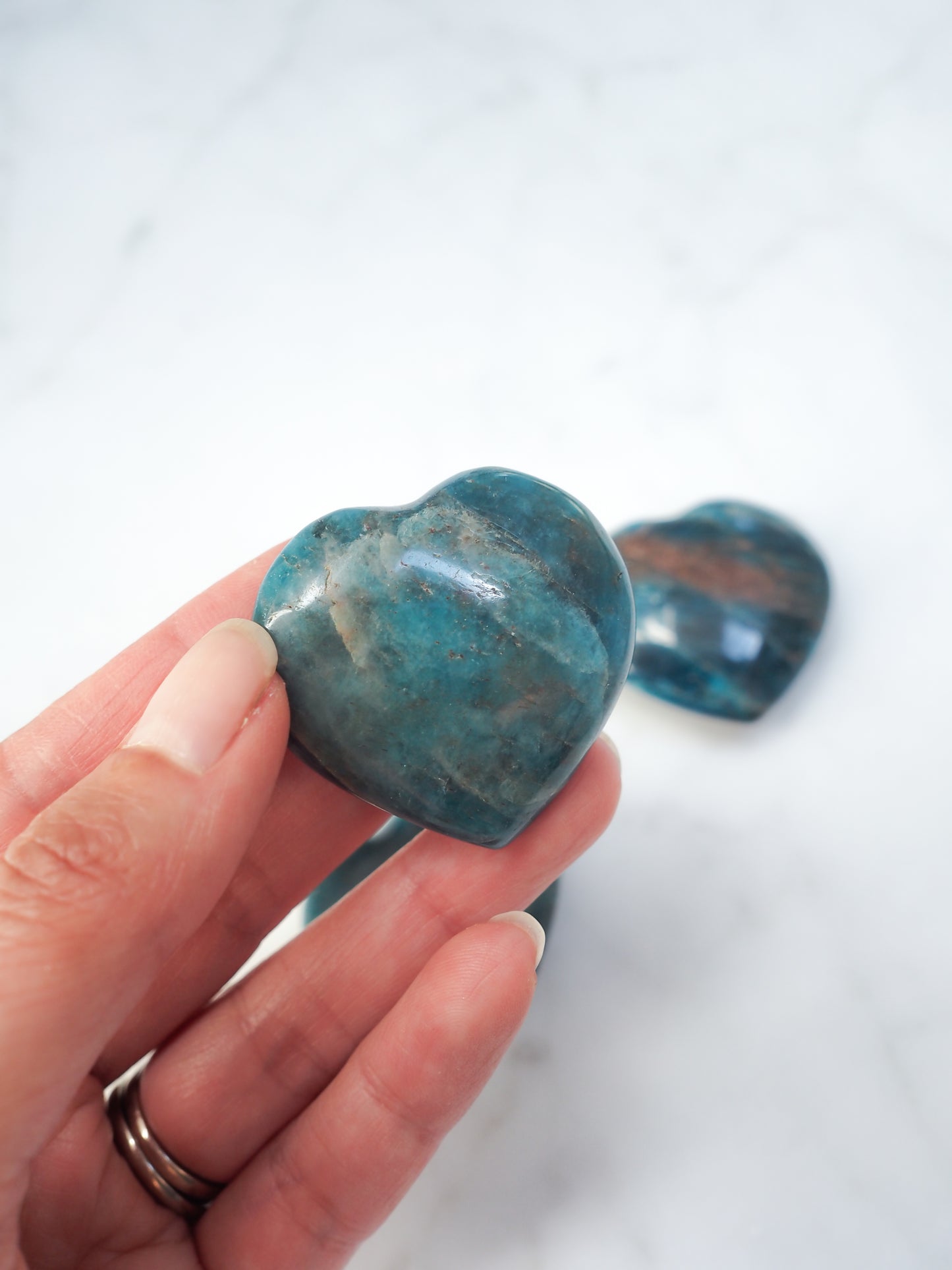 Reiki Apatite Hearts ♥︎