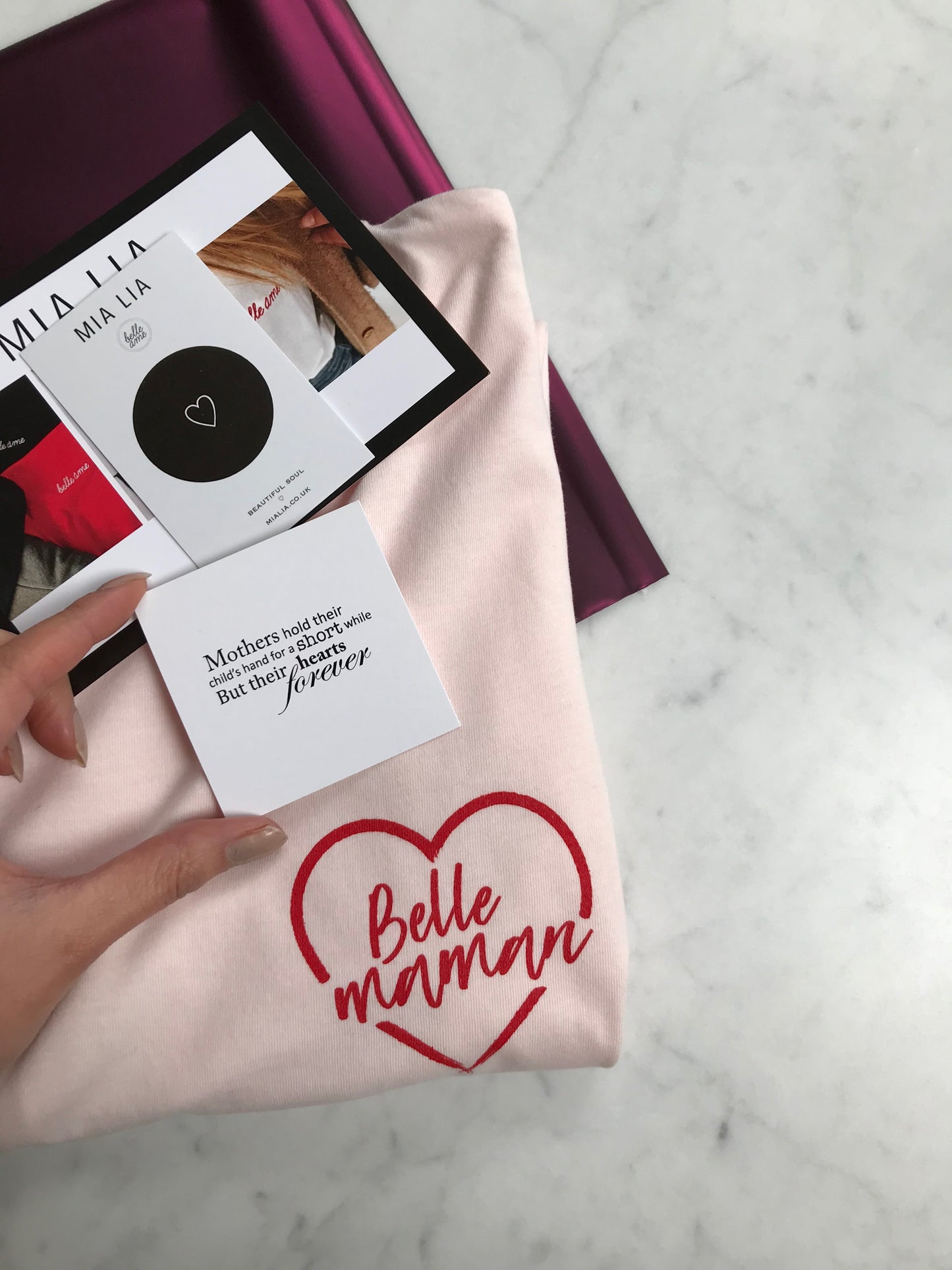 Pink Candy Maman Red Heart Tee ♡