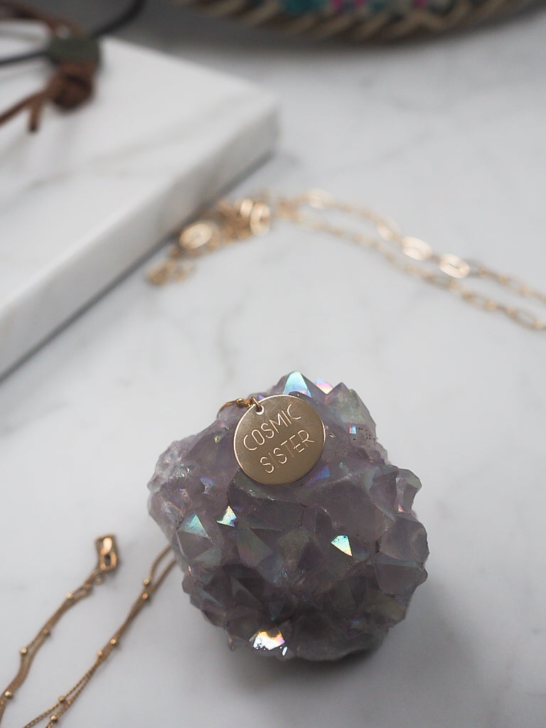 Engraved Personalised Disc Necklace