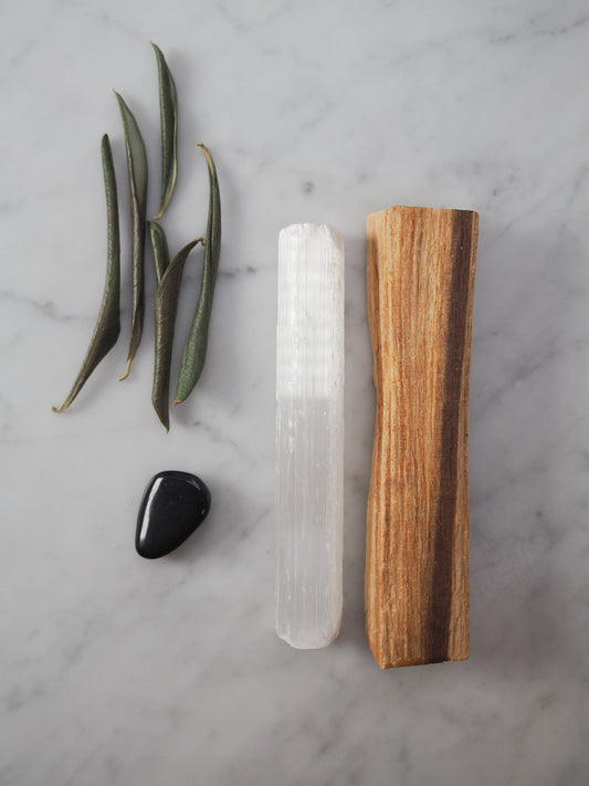 Selenite & Palo Santo Cleansing Set