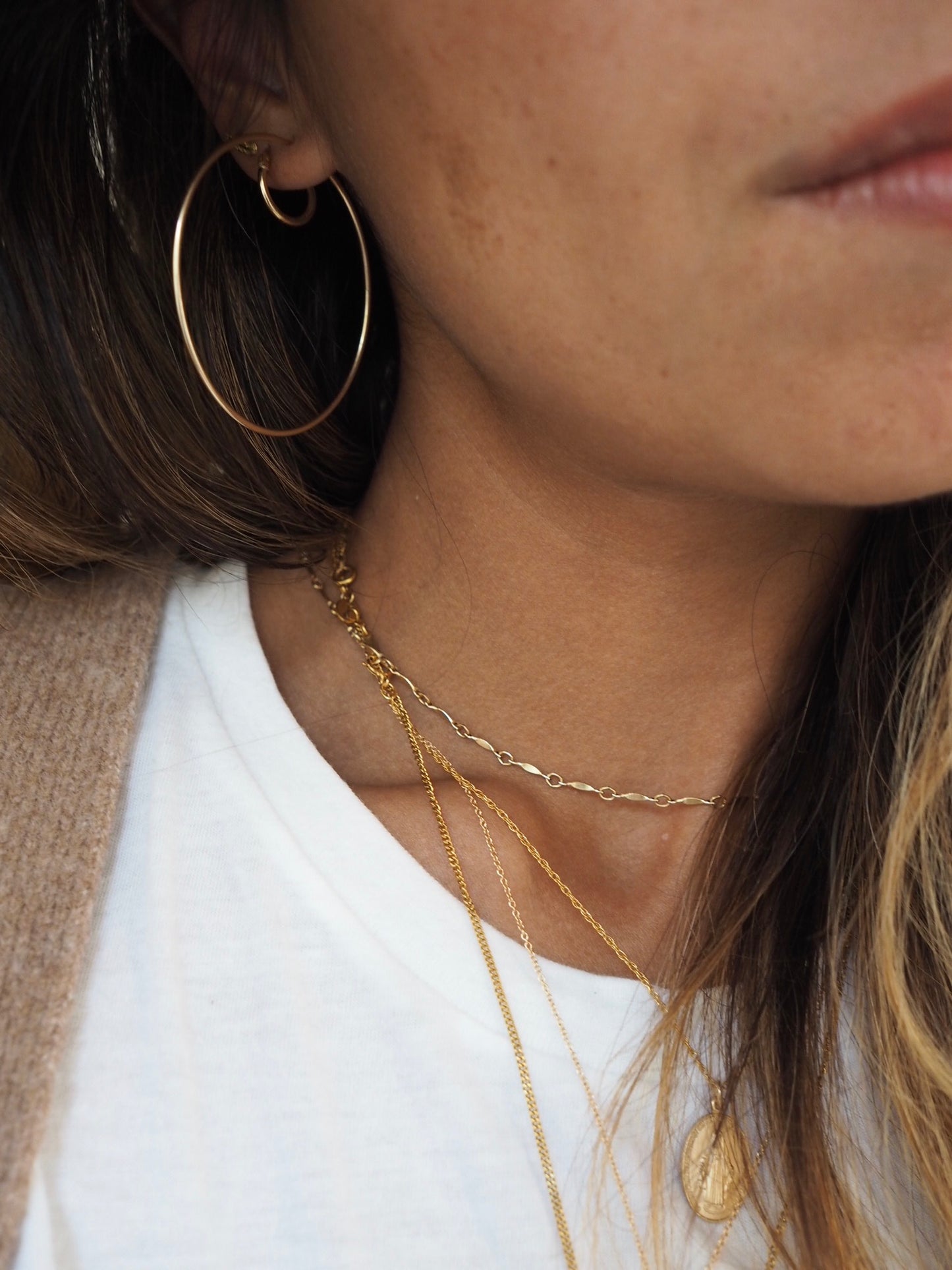 Big Gold Hoop Earrings