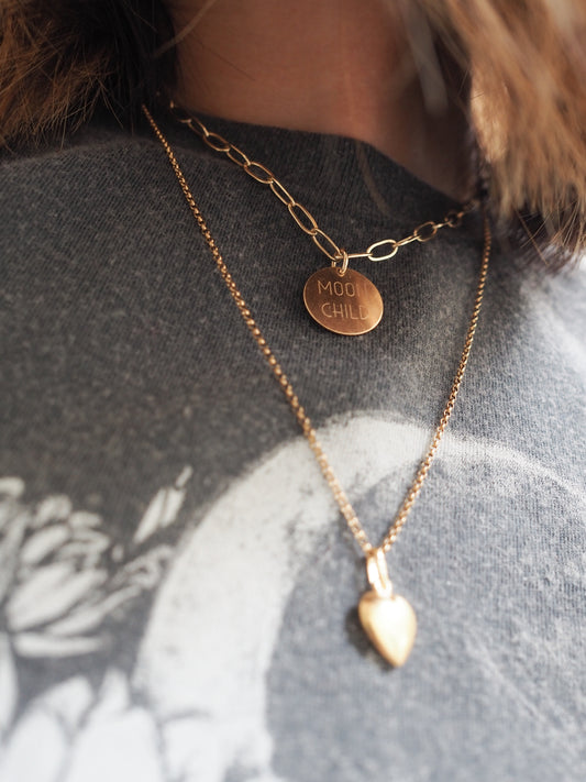 Engraved Personalised Disc Necklace