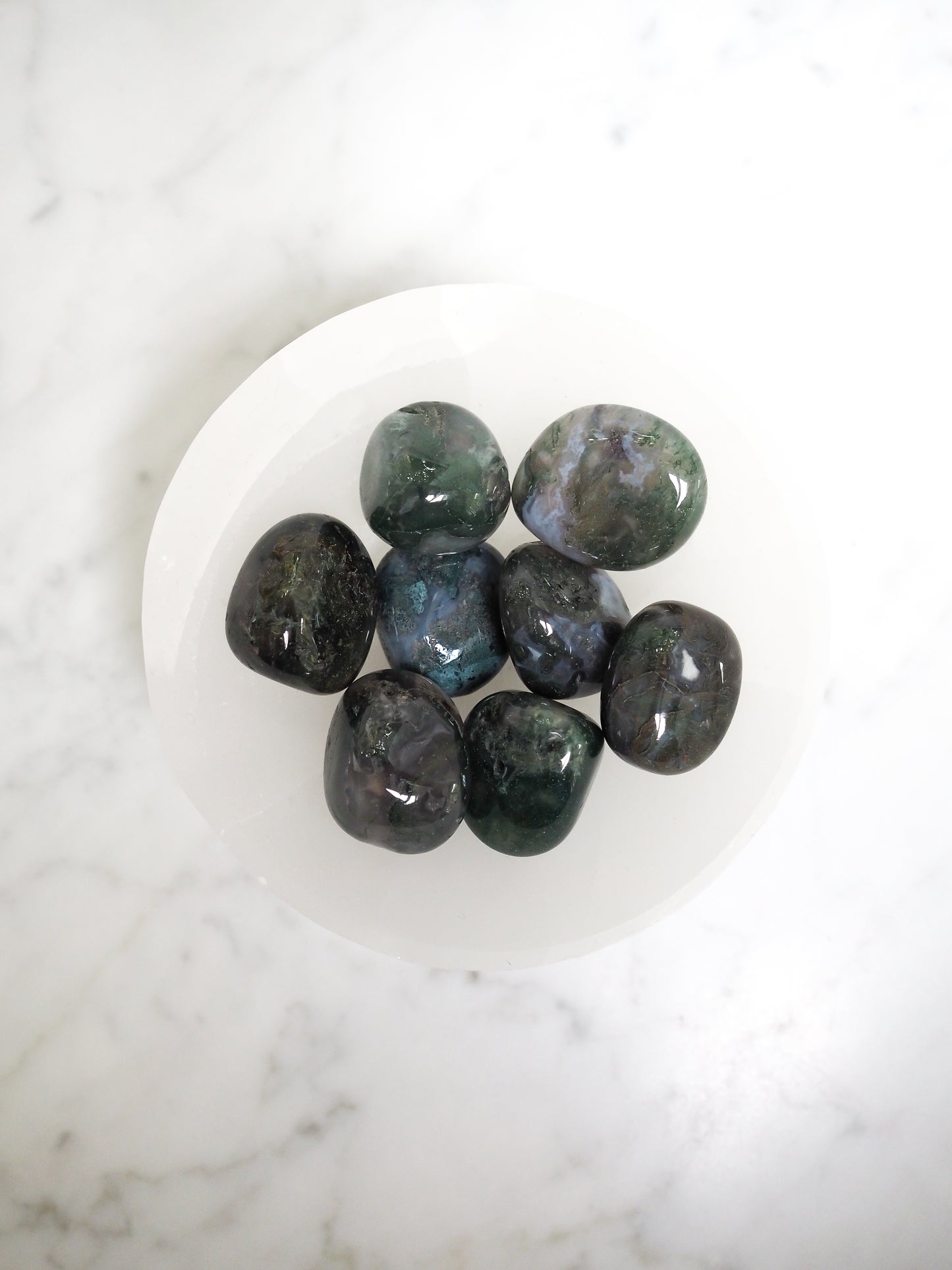 moss agate | attracts abundance - birthing crystal