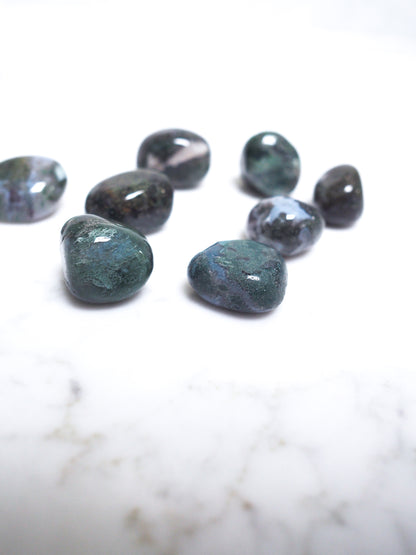 moss agate | attracts abundance - birthing crystal