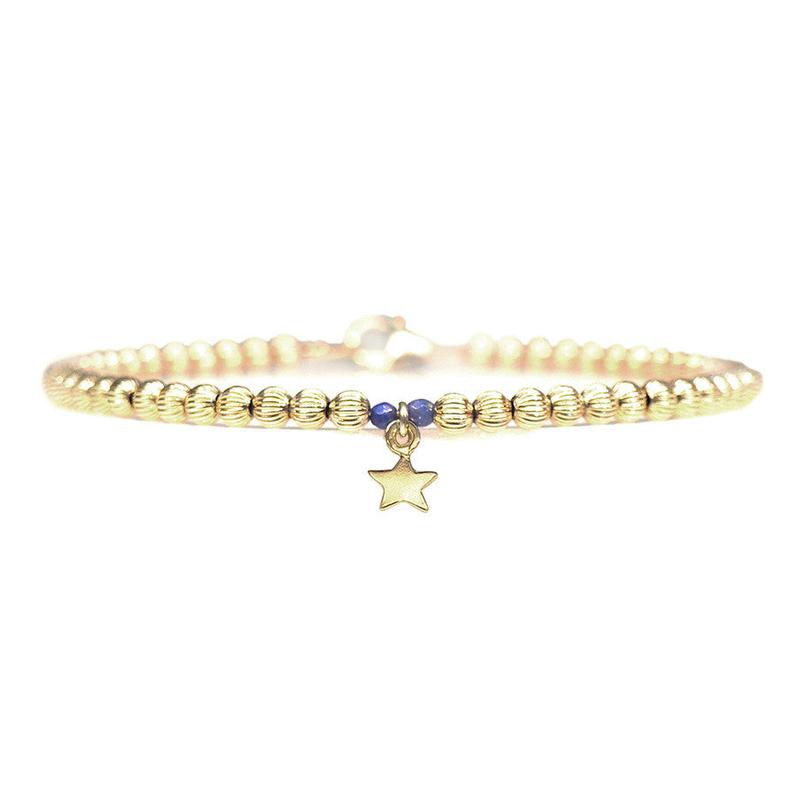 Gold Star Beaded Bracelet