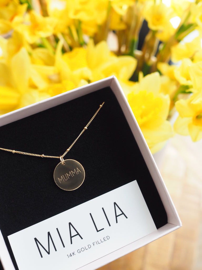 Engraved Personalised Disc Necklace